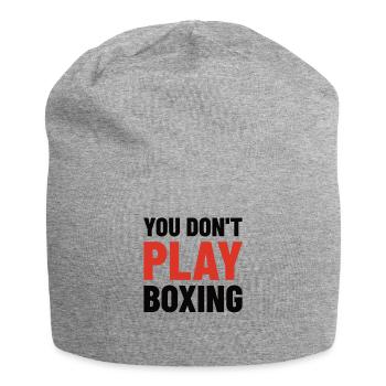Boxkämpfer, Boxsport, Boxen Geschenkidee - Jersey-Beanie - Grau meliert - Vorne