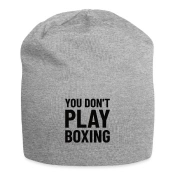 Boxkämpfer, Boxsport, Boxen Geschenkidee - Jersey-Beanie - Grau meliert - Vorne
