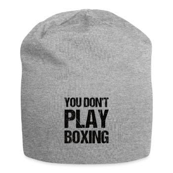 Boxkämpfer, Boxsport, Boxen Geschenkidee - Jersey-Beanie - Grau meliert - Vorne