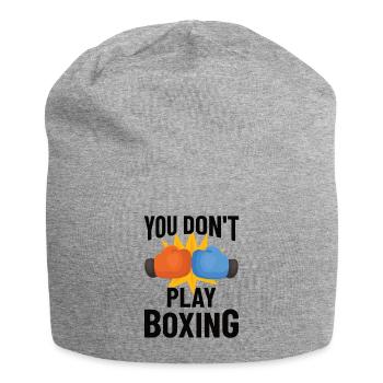 Boxkämpfer, Boxsport, Boxen Geschenkidee - Jersey-Beanie - Grau meliert - Vorne