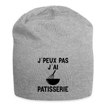 Pâtisserie - Pâtissier - Meilleur Pâtissier - Bonnet en jersey - gris chiné - Devant