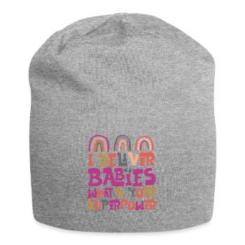 LD Labour And Delivery Nurse - Jersey Beanie - heather grey - Front