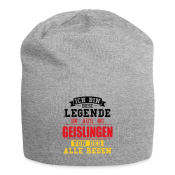 Stadt Geislingen Deutschland Legende Spruch - Jersey-Beanie - Grau meliert - Vorne
