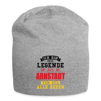 Stadt Arnstadt Deutschland Legende Spruch - Jersey-Beanie - Grau meliert - Vorne
