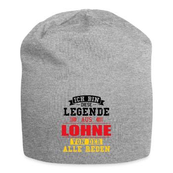 Stadt Lohne Deutschland Legende Spruch - Jersey-Beanie - Grau meliert - Vorne