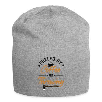 Fueled by Coffee and Axe Throwing Axe Throwing - Jersey Beanie - heather grey - Front