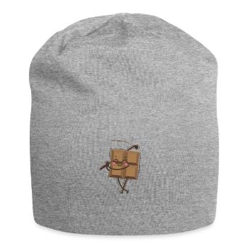 Tafel Schokolade spielt Golf Süßigkeit - Jersey-Beanie - Grau meliert - Vorne