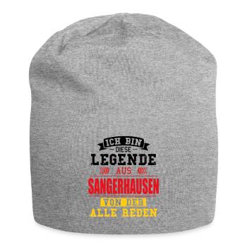 Stadt Sangerhausen Deutschland Legende Spruch - Jersey-Beanie - Grau meliert - Vorne