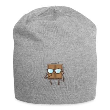 coole Tafel Schokolade Süßigkeit Kakao - Jersey-Beanie - Grau meliert - Vorne