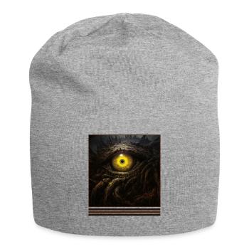 Yellow Eye & Dark Tentacles Vintage Gothic - Jersey Beanie - heather grey - Front