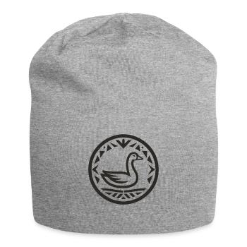 Gans Indianer-Tierkreis - Jersey-Beanie - Grau meliert - Vorne