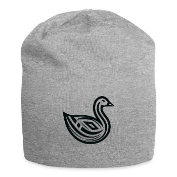 Gans Indianer-Tierkreis - Jersey-Beanie - Grau meliert - Vorne