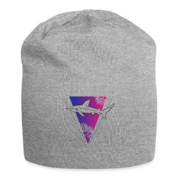 Tiefsee Triangel Hai Mystik Geschenk - Jersey-Beanie - Grau meliert - Vorne