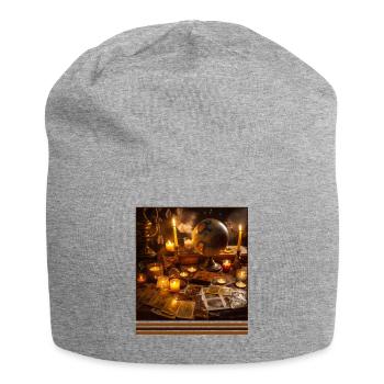 Tarot-Lesung bei Kerzenlicht Vintage Gothic T - Jersey-Beanie - Grau meliert - Vorne