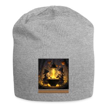 Witches' Tea Party Vintage Gothic Halloween T - Jersey Beanie - heather grey - Front
