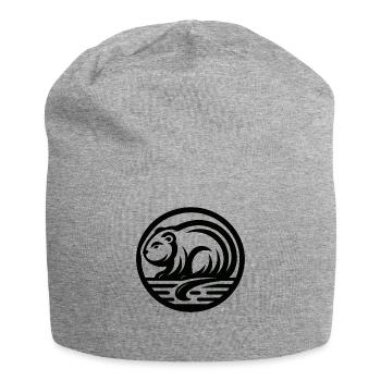 Biber Ureinwohner Amerikanisches Tierkreiszeichen - Jersey-Beanie - Grau meliert - Vorne