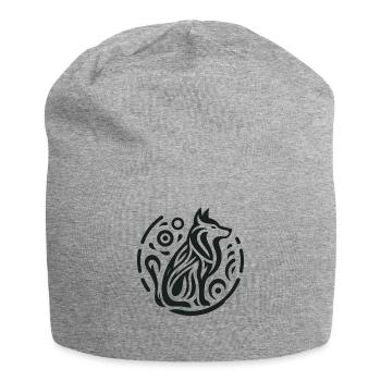 Wolve Indianer-Tierkreiszeichen - Jersey-Beanie - Grau meliert - Vorne