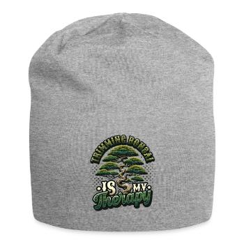 Das Trimmen Von Bonsai Ist Meine Therapie Bonsai - Jersey-Beanie - Grau meliert - Vorne