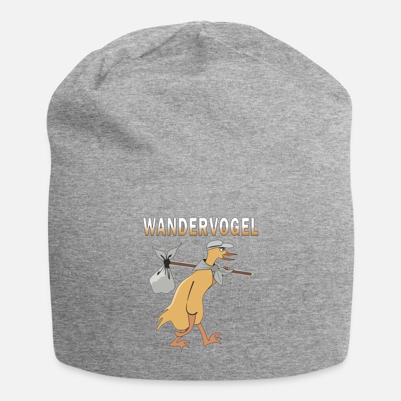 WANDERVOGEL - Jersey-Beanie - Grau meliert