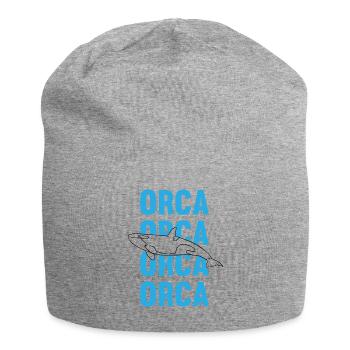 Schwertwal Orca Ozeanliebe - Jersey-Beanie - Grau meliert - Vorne