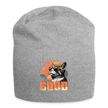 Drôle De Chat Dame, Chat Maman - Bonnet en jersey - gris chiné - Devant