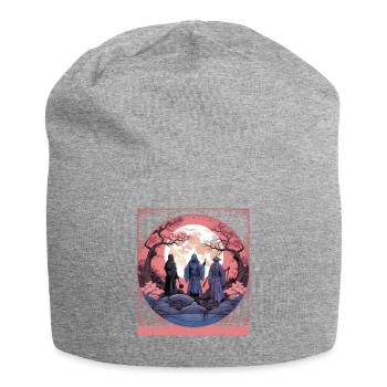 Samurai Ghost Sweatshirt, Haunted Sakura T-Shirt, - Jersey-Beanie - Grau meliert - Vorne
