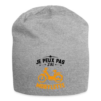 Ich kann nicht, ich habe ein Moped-Geschenk - Jersey-Beanie - Grau meliert - Vorne