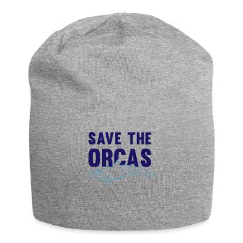 Protects the Orcas Eco-Conscious Gift - Jersey Beanie - heather grey - Front