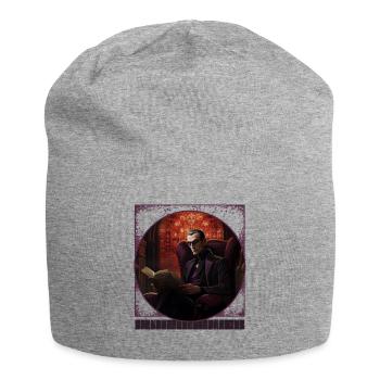 Club de lecture de Dracula T-shirt Halloween - Bonnet en jersey - gris chiné - Devant