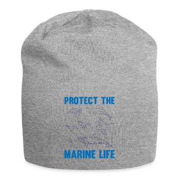 Sagittarius Marine Life Ocean Awareness - Jersey Beanie - heather grey - Front