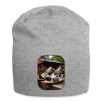 Geta Sandale Snails Slow Exploration T-Shirt - Jersey-Beanie - Grau meliert - Vorne