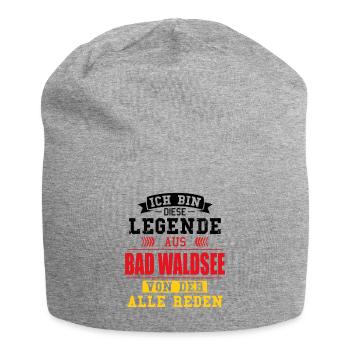 Stadt Bad Waldsee Deutschland Legende Spruch - Jersey-Beanie - Grau meliert - Vorne