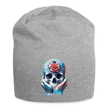 Embrace of Hope Skull Shirt ALS Awareness and - Jersey Beanie - heather grey - Front