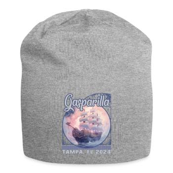 Gasparilla 2024 Vaisseau fantôme Tampa FL - Bonnet en jersey - gris chiné - Devant