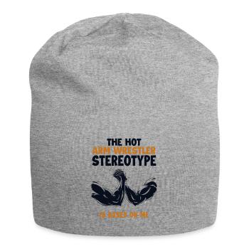 Le stéréotype du bras de fer est basé sur moi Trainer - Bonnet en jersey - gris chiné - Devant