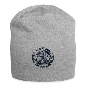 Je suis juste là pour l’exercice des techniques d’épingles - Bonnet en jersey - gris chiné - Devant