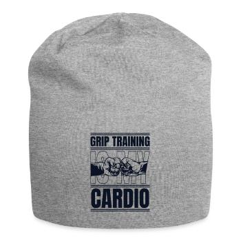 Training Is My Cardio Exercise Techniques - Jersey Beanie - heather grey - Front