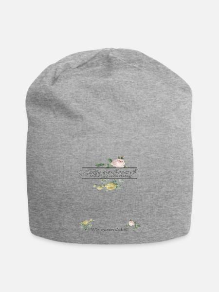 14th Birthday Girl & Boy Guestbook - Jersey Beanie - heather grey