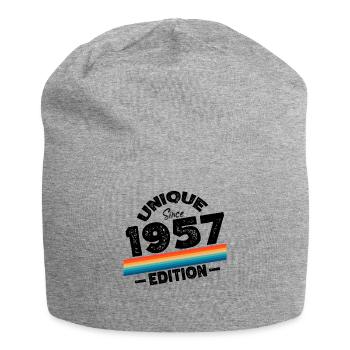 Unique since 1957 Edition Birthday Vintage 1957 - Jersey Beanie - heather grey - Front