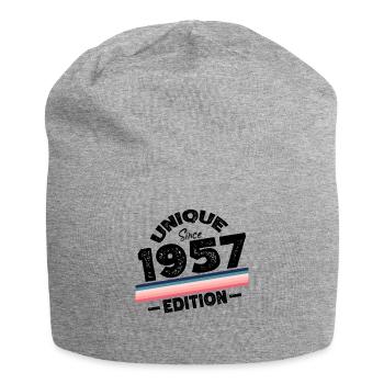 Unique since 1957 Edition Birthday Vintage 1957 - Jersey Beanie - heather grey - Front