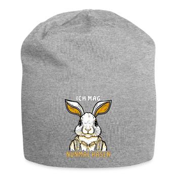 HASE ICH MAG HASEN - Jersey-Beanie - Grau meliert - Vorne