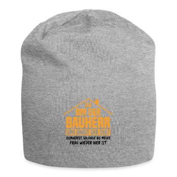 Je suis le bâtisseur et donc le patron - Bonnet en jersey - gris chiné - Devant