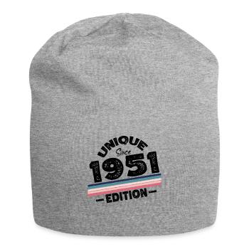 Unique Since 1951 Edition Birthday Vintage 1951 - Jersey Beanie - heather grey - Front