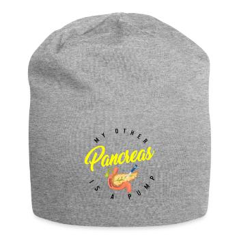 Diabetes Awareness Shirt, My Other Pancreas Is A - Jersey Beanie - heather grey - Front