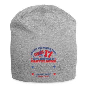 17th Birthday Girl & Boy Guestbook - Jersey Beanie - heather grey - Front