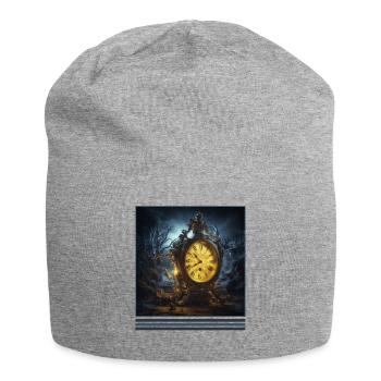 Horloge de minuit & fantômes Vintage gothique Tee - Bonnet en jersey - gris chiné - Devant