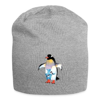 Pinguin - Jersey-Beanie - Grau meliert - Vorne