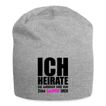 Bachelor Party / Bachelor Party / Weddings / Drinking - Jersey Beanie - heather grey - Front