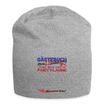 17th Birthday Girl & Boy Guestbook - Jersey Beanie - heather grey - Front