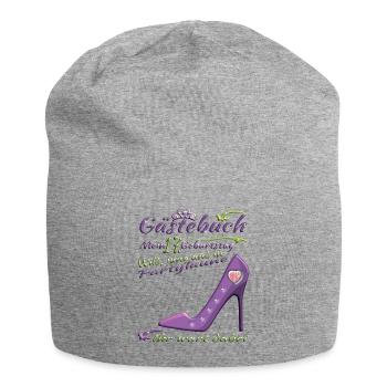17th Birthday Girl & Boy Guestbook - Jersey Beanie - heather grey - Front
